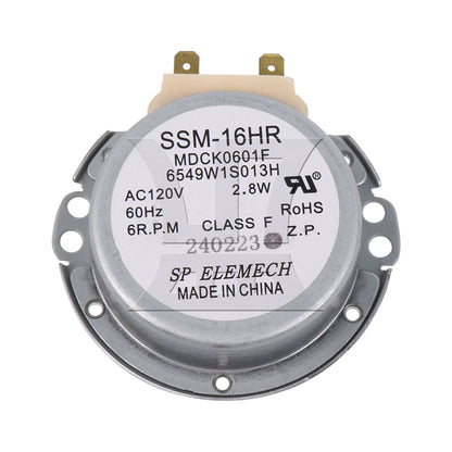 BQLZR Metal Gray Microwave Turntable Motor Replace 6549W1S013K PS3529217 1352890