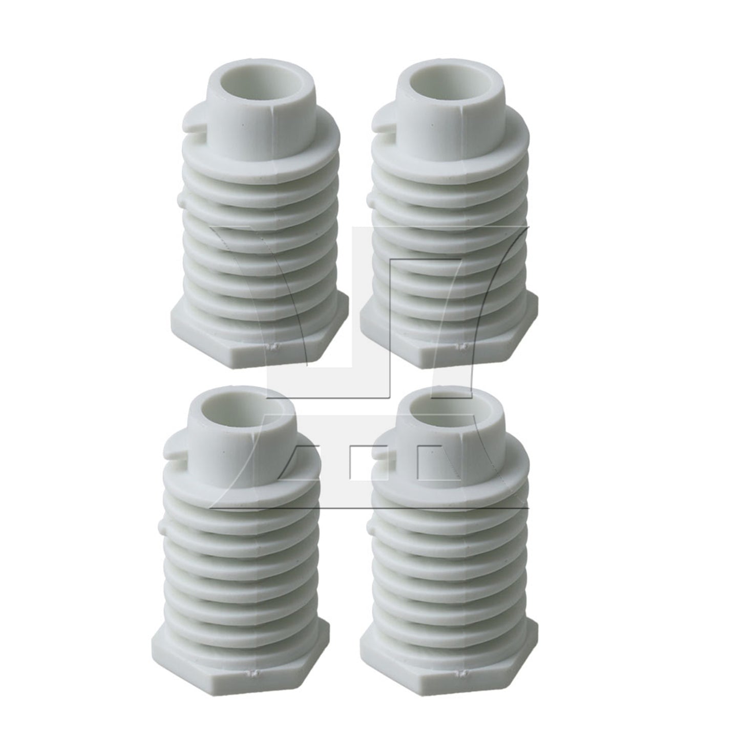BQLZR 4pcs 49621 Plastic Dryer Leveling Leg 44.6mm Dryer Replace Accessories White