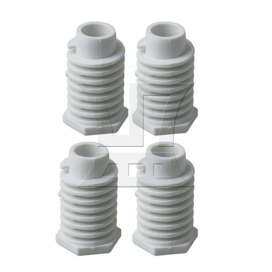 BQLZR 4pcs 49621 Plastic Dryer Leveling Leg 44.6mm Dryer Replace Accessories White