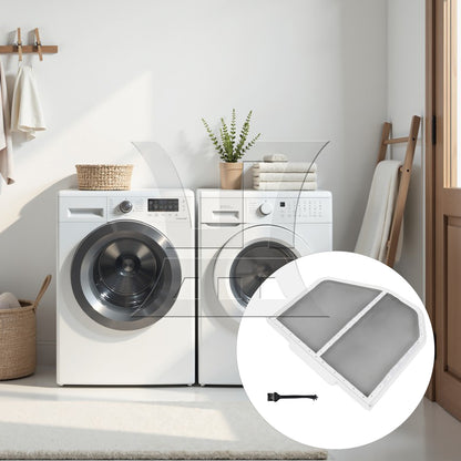BQLZR White+Silver Metal Dryer Lint Screen Replacement for W10120998