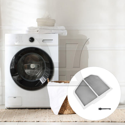 BQLZR White+Silver Metal Dryer Lint Screen Replacement for W10120998