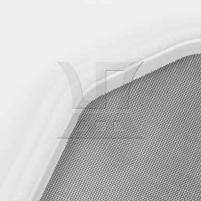 BQLZR White+Silver Metal Dryer Lint Screen Replacement for W10120998