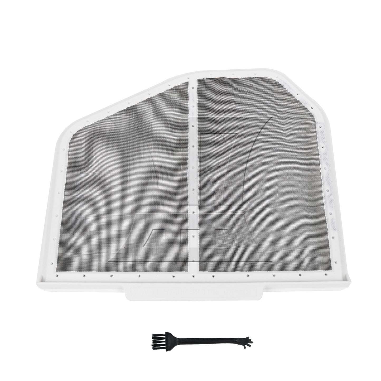 BQLZR White+Silver Metal Dryer Lint Screen Replacement for W10120998