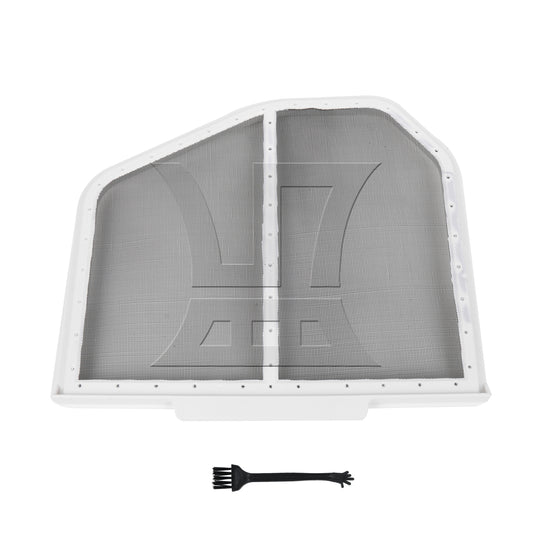 BQLZR White+Silver Metal Dryer Lint Screen Replacement for W10120998