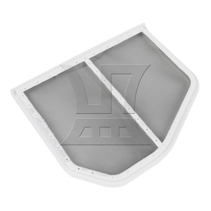 BQLZR White+Silver Metal Dryer Lint Screen Replacement for W10120998