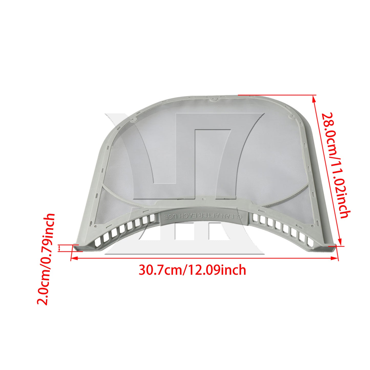 BQLZR 307x280mm 5231EL1003B Plastic Material Clothes Dryer Replacement Parts