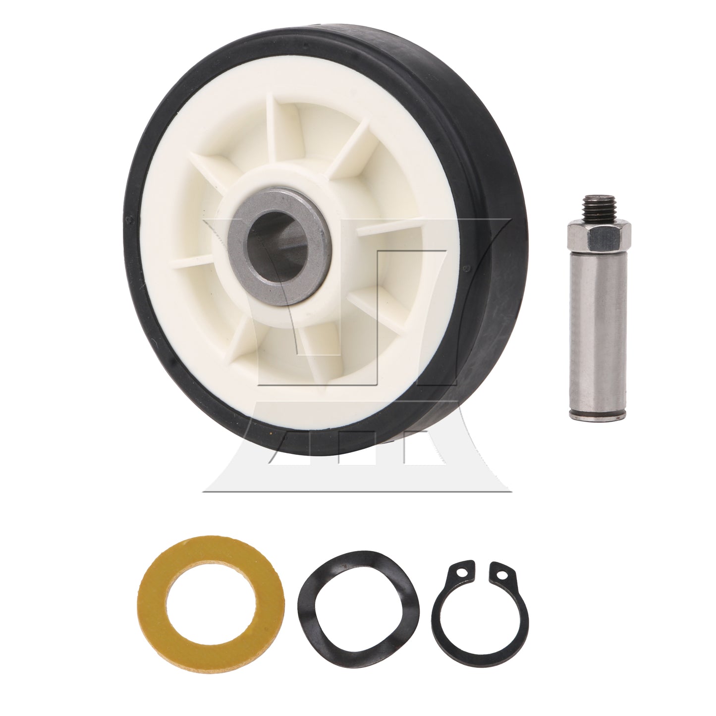 BQLZR 7.7x3.1cm 303373K Black Drum Support Roller Kit with a Reliable Metal Shaft