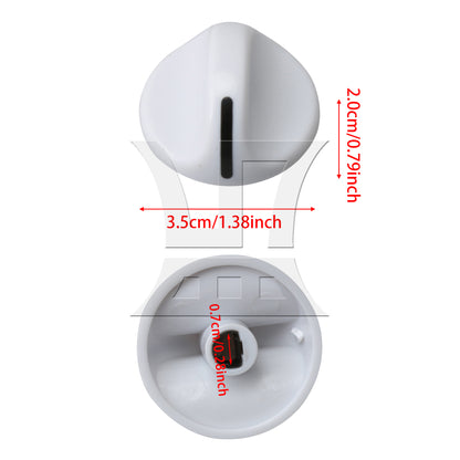 BQLZR 35x20mm 131965300 White Dryer Knob Timer Knob Replacement Part Lightweight