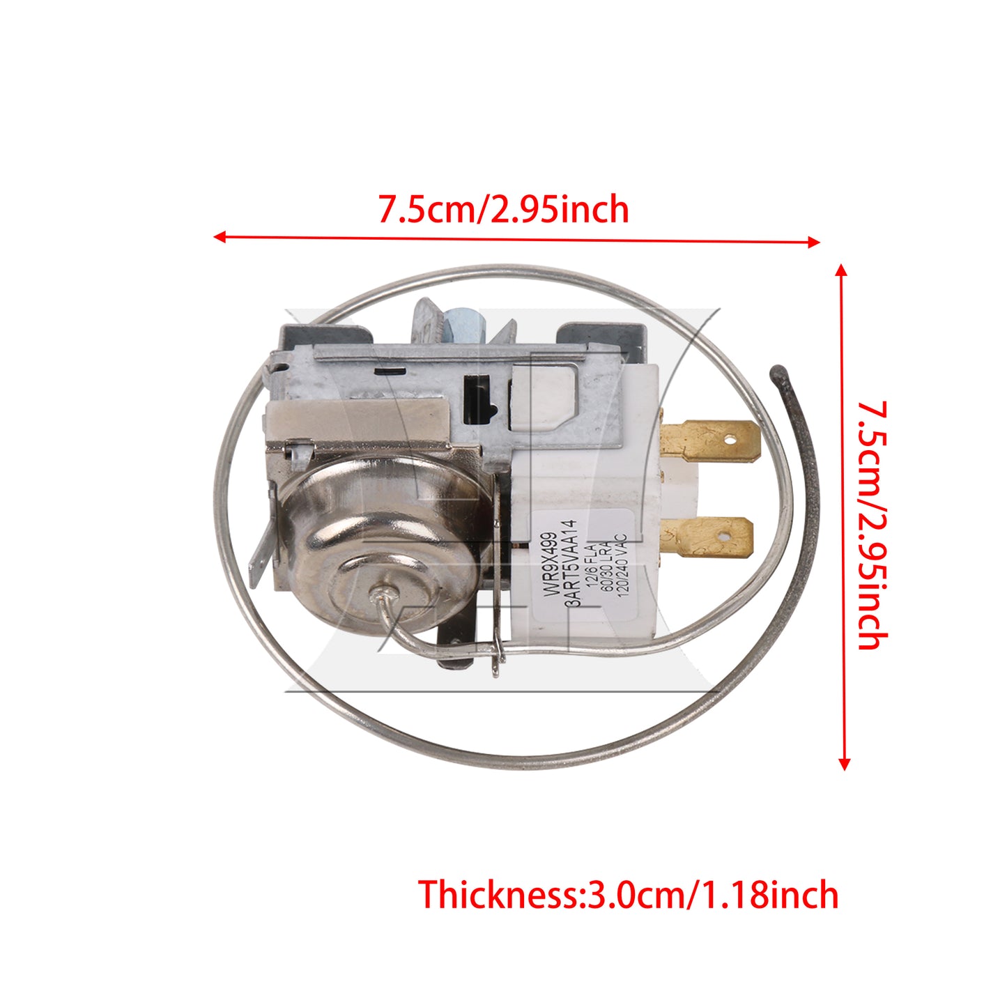 BQLZR Refrigerator Thermostat Control Replacement for WR9X0499