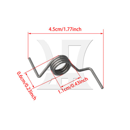 BQLZR Silver DA81-01345B Steel Clockwise Wound Replacement Spring for Fridge