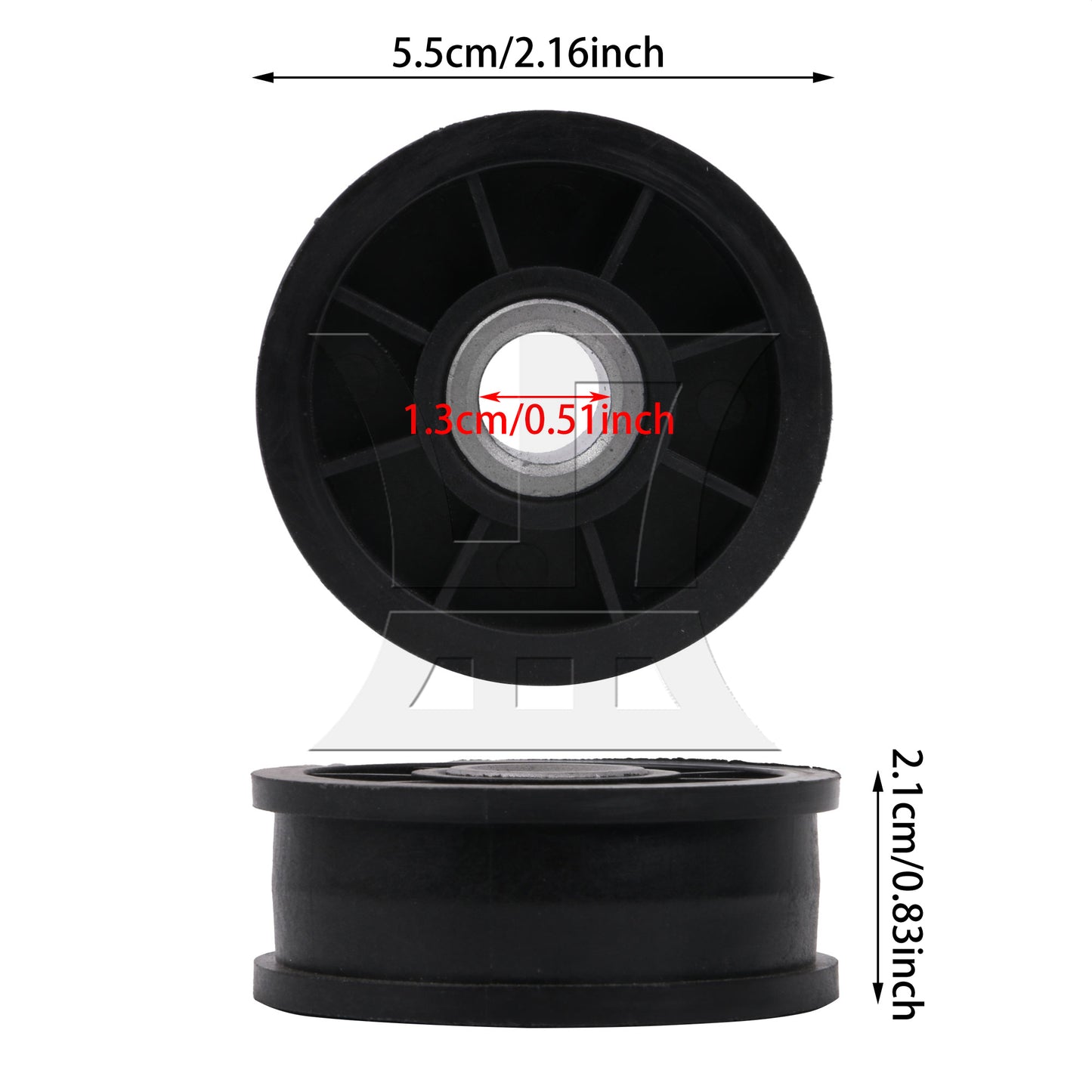 BQLZR 5.5cm OD Dryer Idler Pulley Roller Y54414 Replacement for WPY54414VP