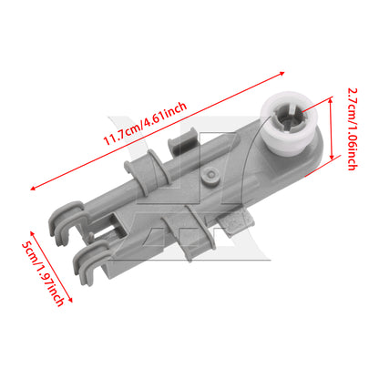 BQLZR 11.7cm Length Upper Dishwasher Rack Wheel 8268743 Fit for 8268743 GU2200XTSB1