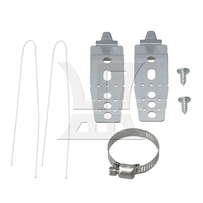 BQLZR Dishwasher Mounting Brackets for Replacement for White Dishwasher Accessory