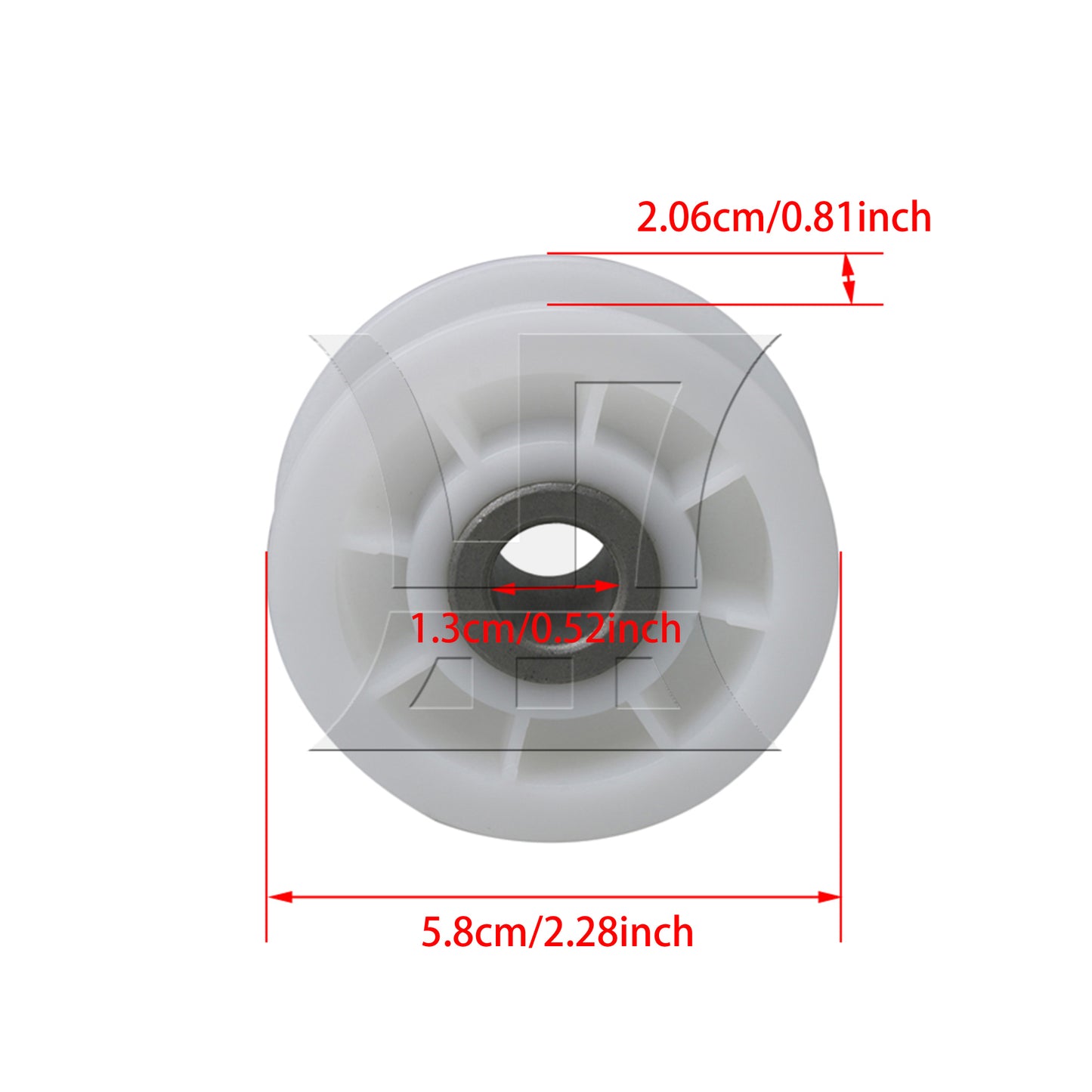 BQLZR OD 58mm 4560EL3001A Dryer Idler Pulley Replacement for 1267529 PS3523032
