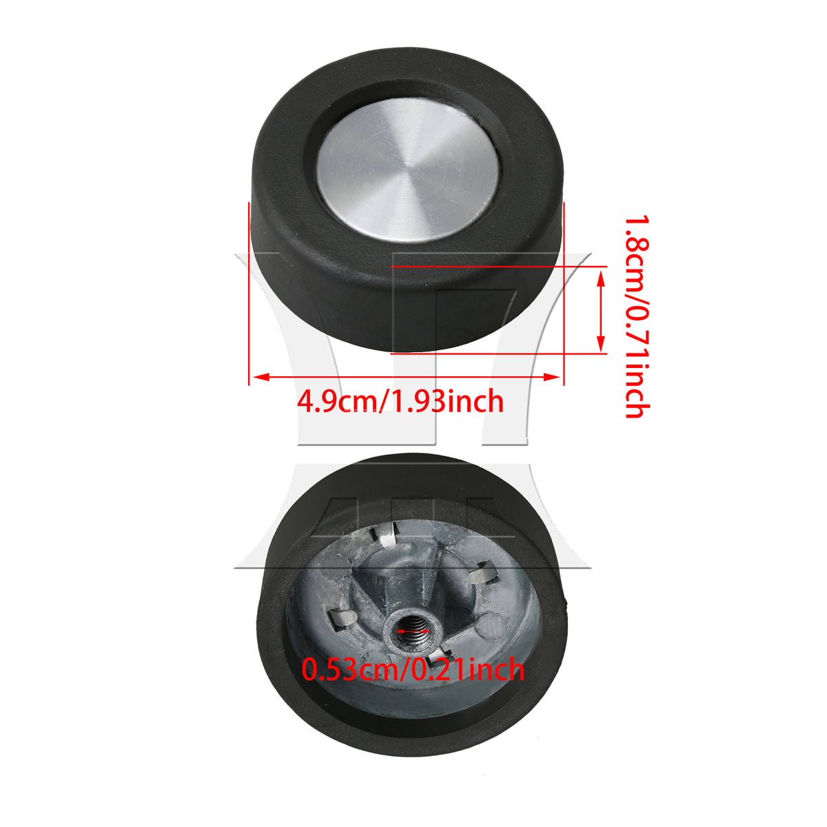 BQLZR 3362624 3350971 Plastic Metal Washer Timer Knob Replacement Parts