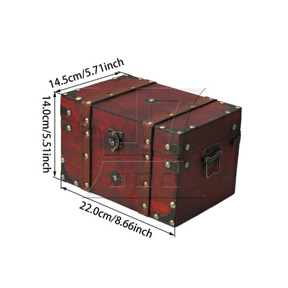 BQLZR Treasure Box 20.5x13.5x12.5cm Chest for Gift Box Card Box and Home Decoration