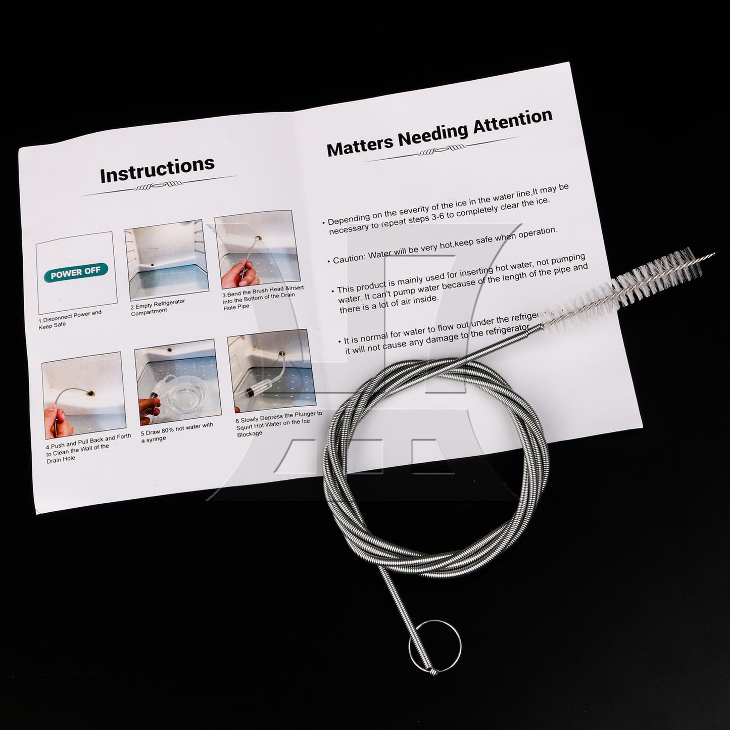 BQLZR Plastic Refrigerator Line Tool Total Length 625mm