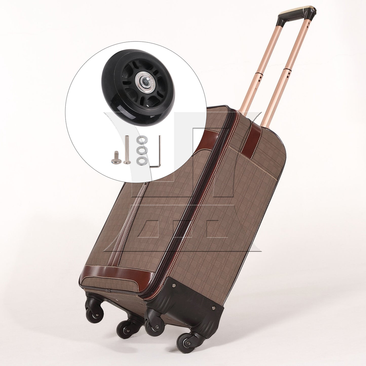 BQLZR 75mm Dia Luggage Replacement Wheels Luggage Suitcase Replacement Wheels Kit