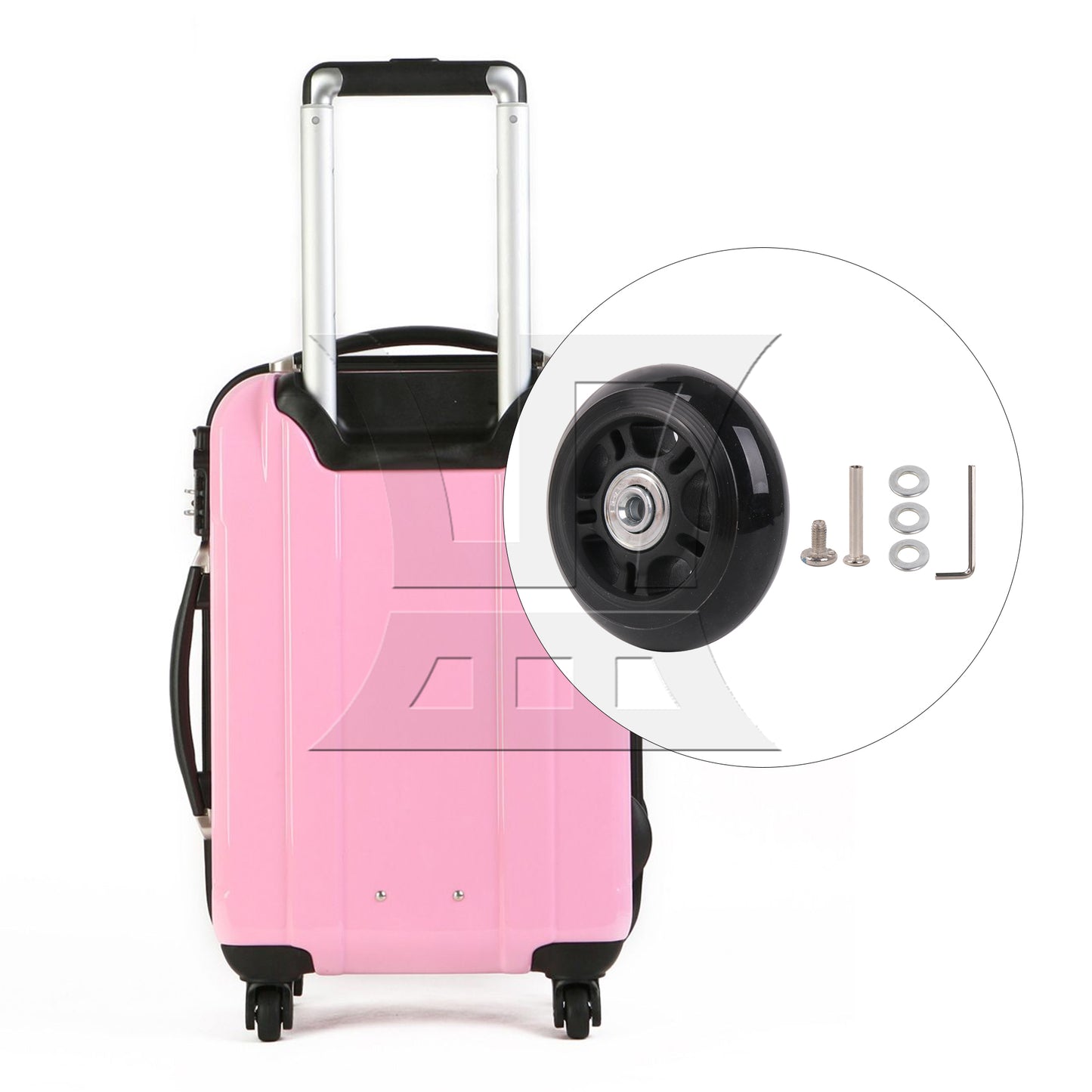 BQLZR 75mm Dia Luggage Replacement Wheels Luggage Suitcase Replacement Wheels Kit