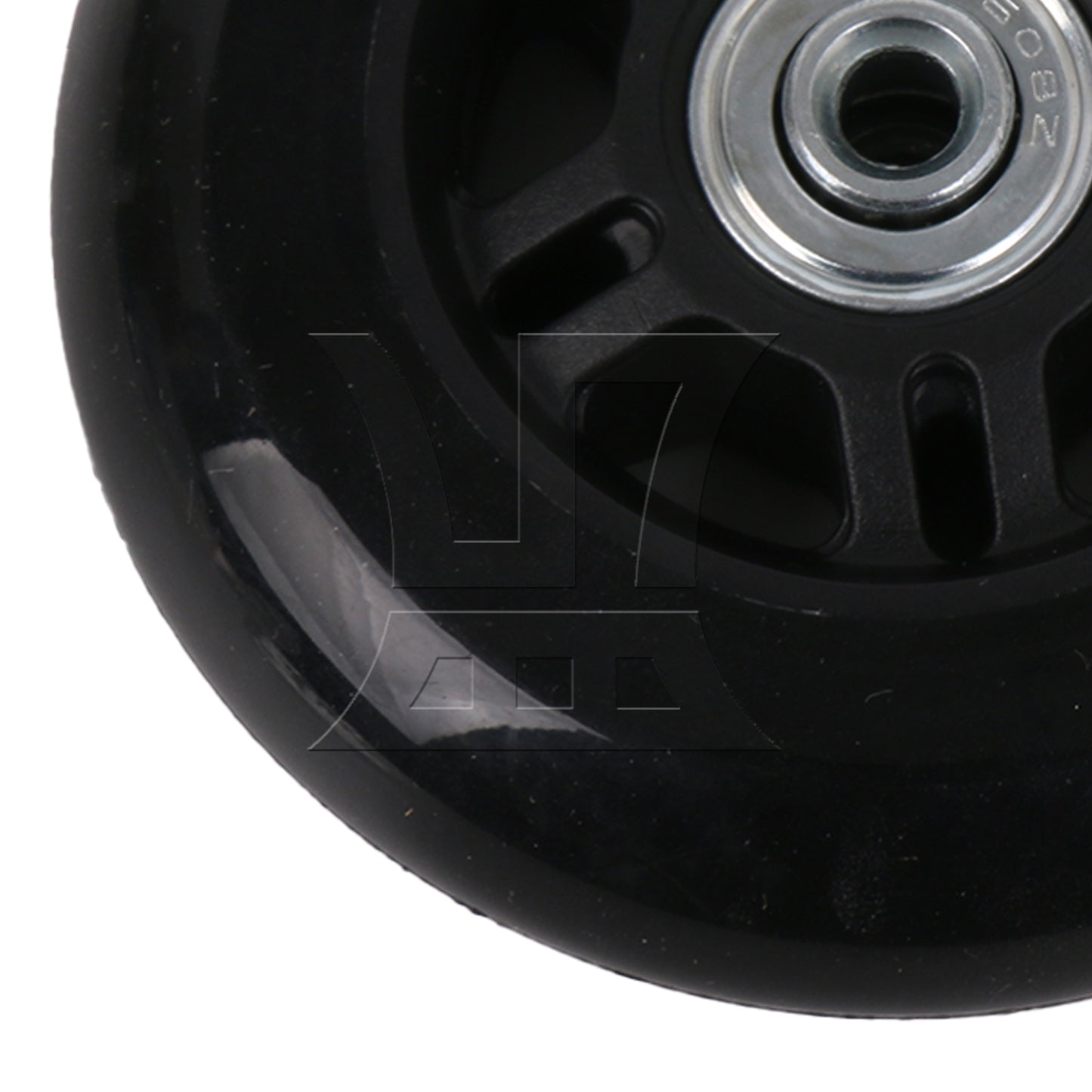 BQLZR 9cm Dia Luggage Suitcase Wheels Outdoor Replacement PU Rubber Wheel with Screw