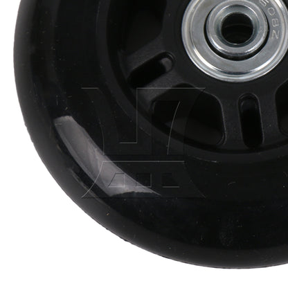 BQLZR 9cm Dia Luggage Suitcase Wheels Outdoor Replacement PU Rubber Wheel with Screw