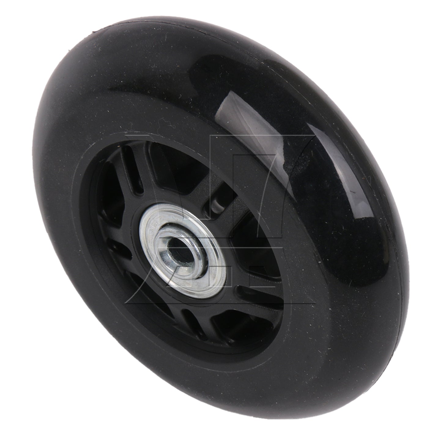 BQLZR 9cm Dia Luggage Suitcase Wheels Outdoor Replacement PU Rubber Wheel with Screw