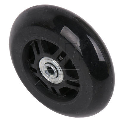 BQLZR 9cm Dia Luggage Suitcase Wheels Outdoor Replacement PU Rubber Wheel with Screw
