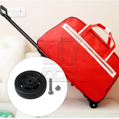 BQLZR 65x23mm Suitcase Wheels Replacement Wheels with Assembly Accessory Kit