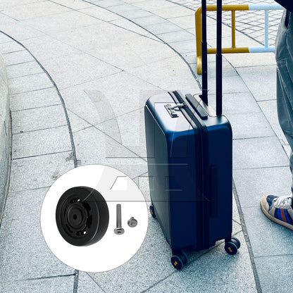 BQLZR 65x23mm Suitcase Wheels Replacement Wheels with Assembly Accessory Kit