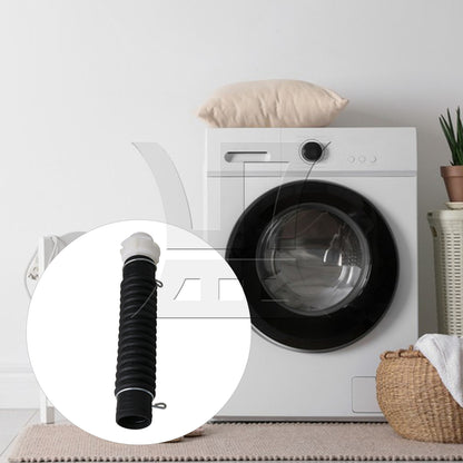 BQLZR 25.5cm Black Plastic Flexible Drain Connector Washing Machine Inlet Pipe