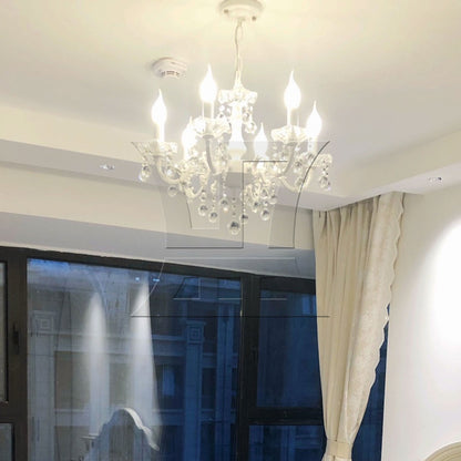BQLZR White Chandelier Candle Light Cover Sleeves Socket 25mm Dia 80mm Length