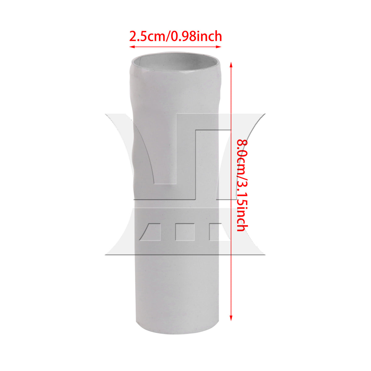 BQLZR White Chandelier Candle Light Cover Sleeves Socket 25mm Dia 80mm Length