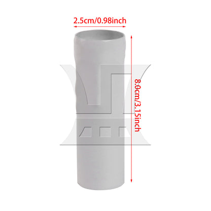 BQLZR White Chandelier Candle Light Cover Sleeves Socket 25mm Dia 80mm Length