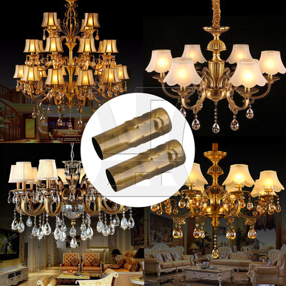 BQLZR Bronze Chandelier Candle Light Covers Sleeves Socket 25mm Dia 80mm Length