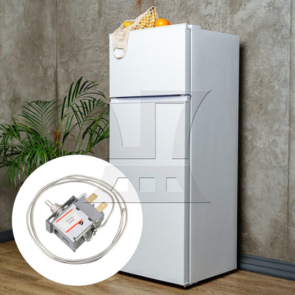 BQLZR Refrigerator Freezer Thermostat Temperature Controller 220-250V Metal Silver