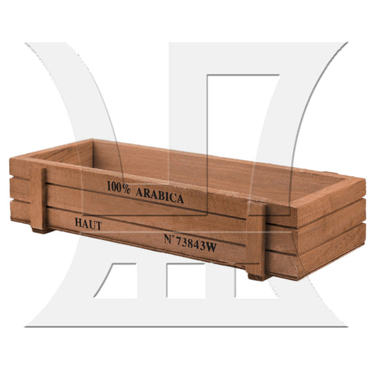 BQLZR Vintage Color Rectangle Wood Plant Container Box for Flower Decoration