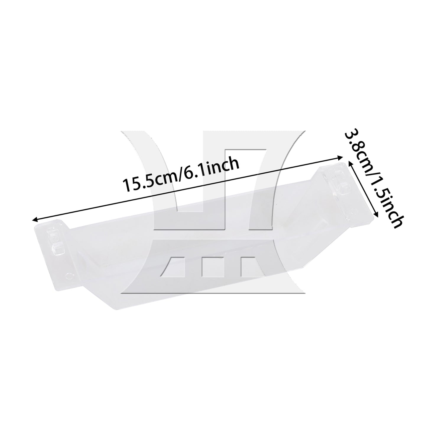 BQLZR Kitchen Hoods Clear Plastic Grease Catcher Oil Collecting Cup 15.5x3.8cm