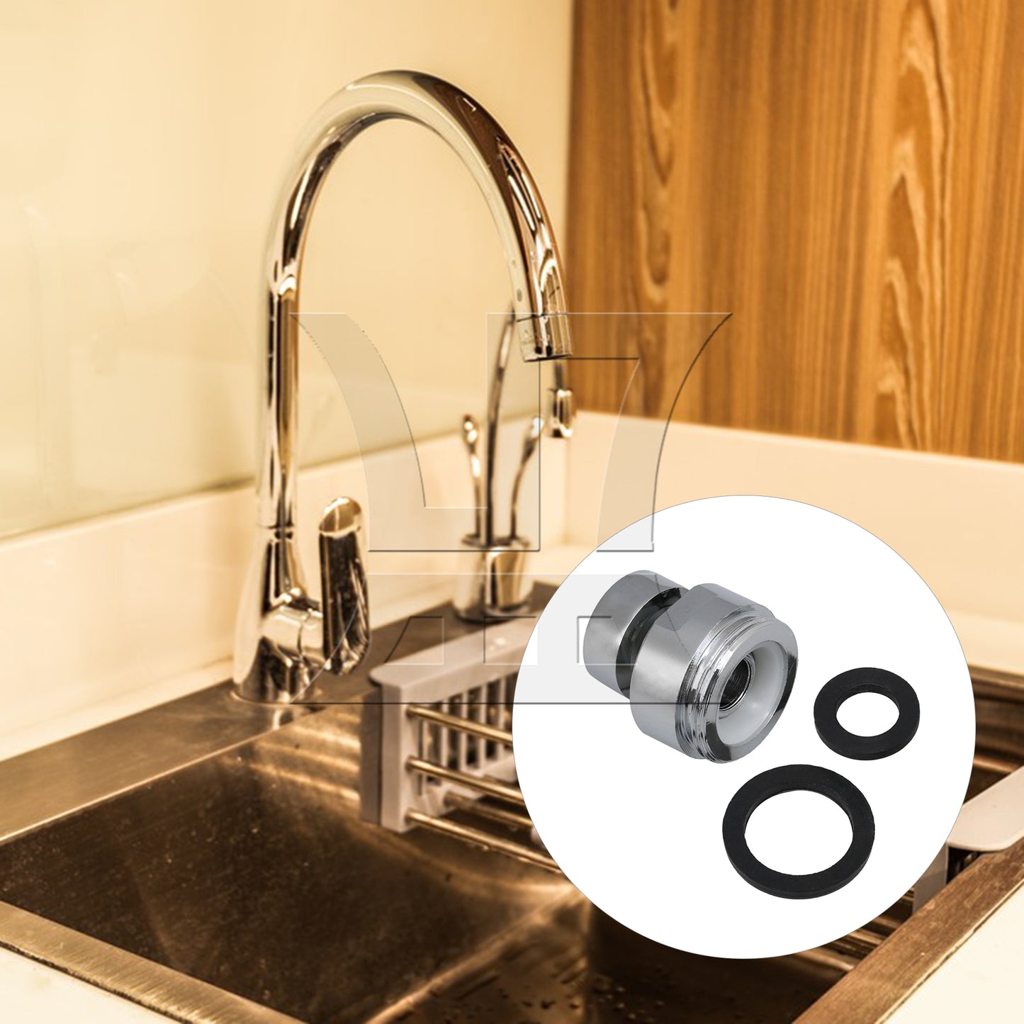 BQLZR Faucet Metal Adaptor Water Saving Kitchen Tap Nozzle Aerator Connector