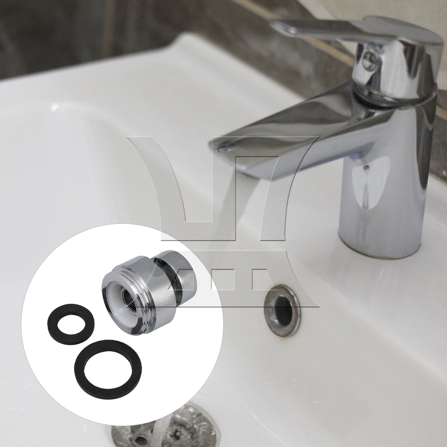 BQLZR Faucet Metal Adaptor Water Saving Kitchen Tap Nozzle Aerator Connector