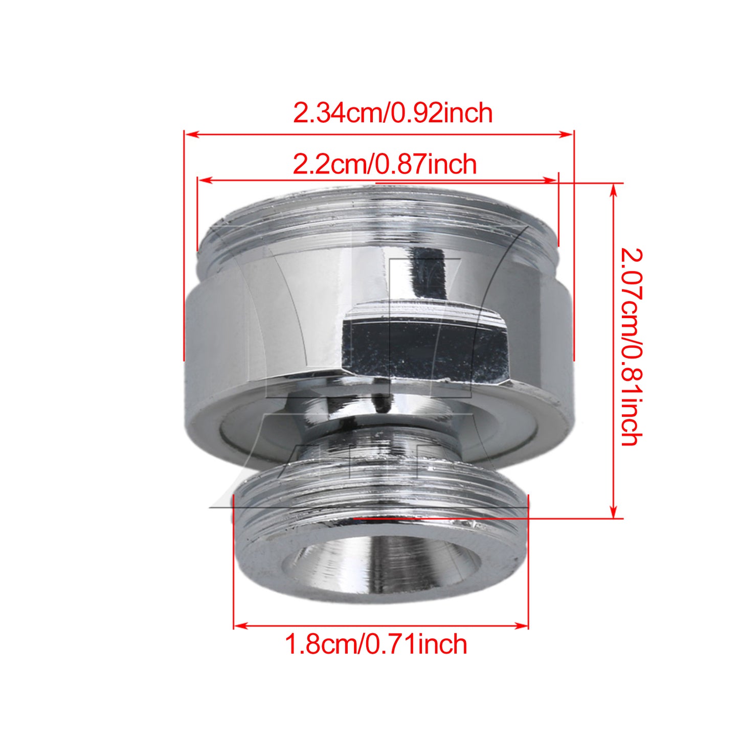 BQLZR Faucet Adapter Kitchen Tap Nozzle Aerator Connector 22MM 18MM Male Thread