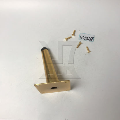 BQLZR Gold Metal 12 cm Column At An Angle Furniture Leg Foot for Desk Sofa