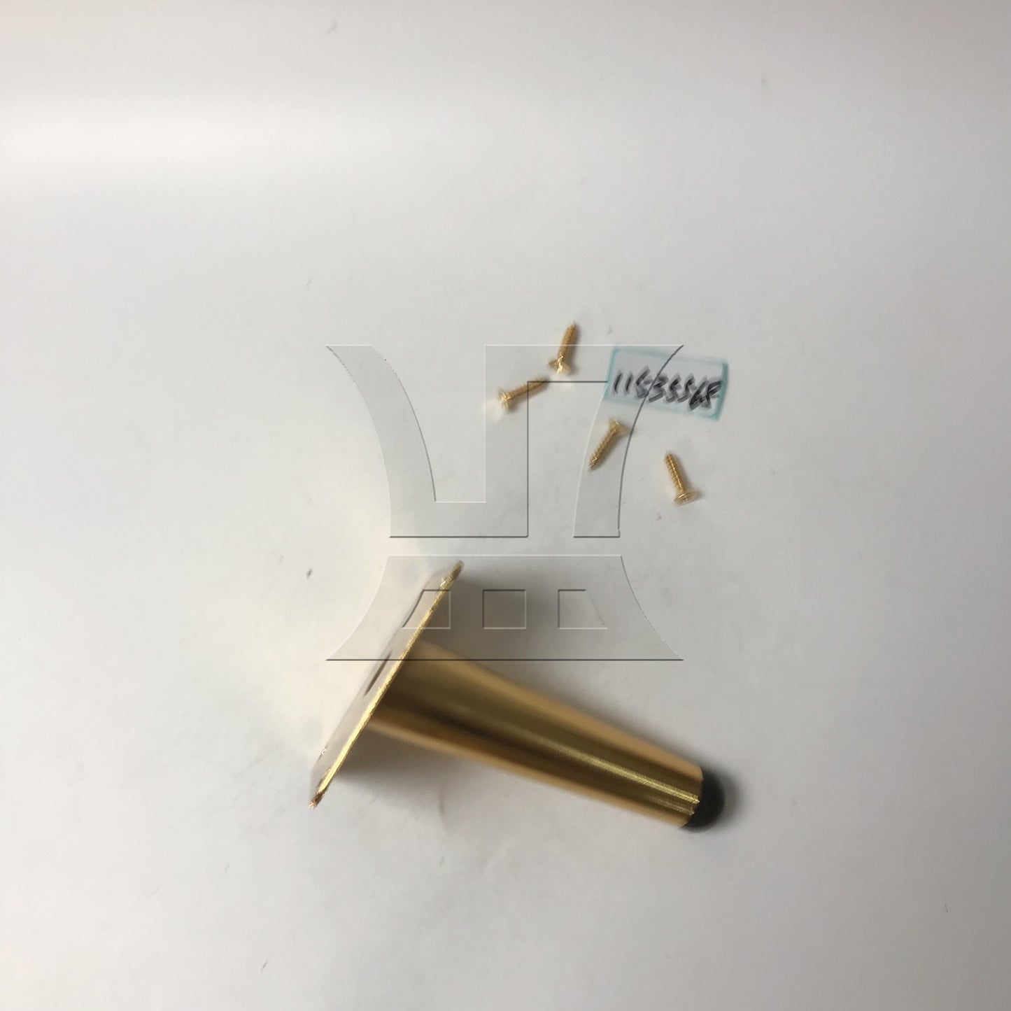 BQLZR Gold Metal 12 cm Column At An Angle Furniture Leg Foot for Desk Sofa