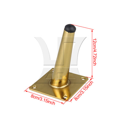BQLZR Gold Metal 12 cm Column At An Angle Furniture Leg Foot for Desk Sofa