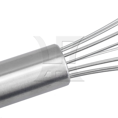 BQLZR 3Pcs Steel Beat Mix Wire Whisk 8/10/12Inch set for Manual Home Cakes Baking