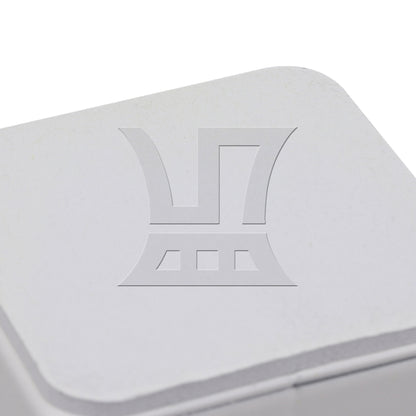 BQLZR 4 Pack White Carbon Steel Furniture Legs Sofa Feet Bed Table Risers 4x4x5.3cm