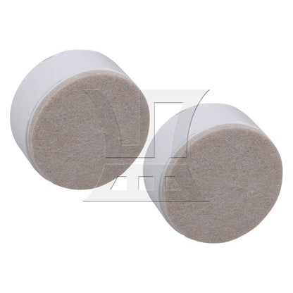 BQLZR White Round Carbon Steel Furniture Legs Sofa Feet Bed Table Riser 60x30mm