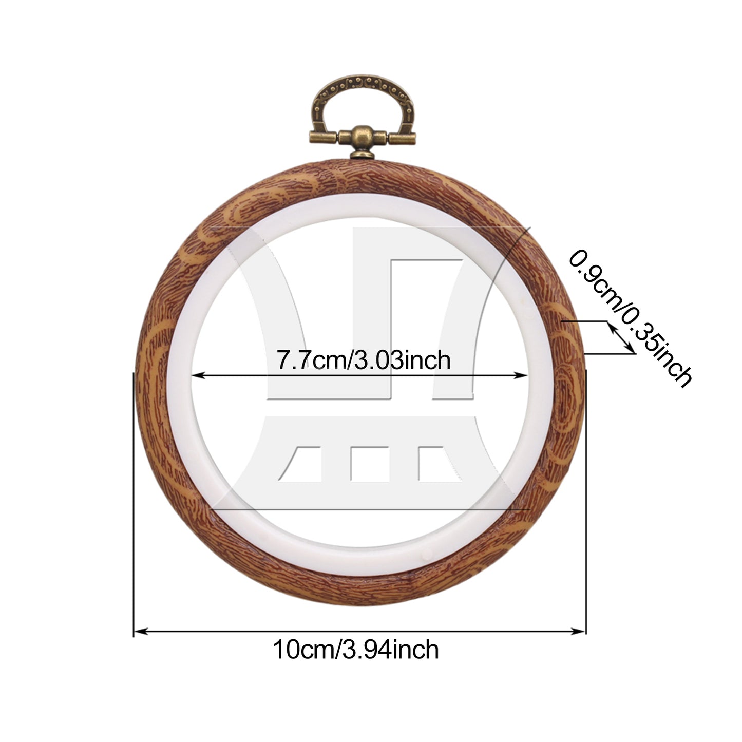 BQLZR 10cm OD Craft DIY Tool Cross Stitch Frame Sewing Needles Embroidery Hoop Ring