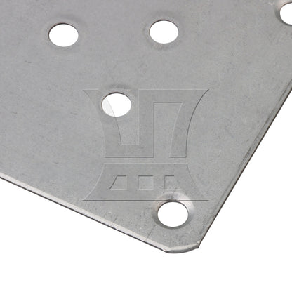 BQLZR 7x7cm Table Legs Iron Mounting Plates with 3 M5.8 Holes Silver