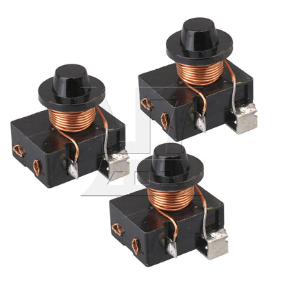 BQLZR 3 Pieces Black Repairing Part Refrigerator Compressor Starter Relay 375W