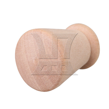 BQLZR 15x Tapered Cabinet Knobs Unfinished Wooden Drawer Pulls Handles for Door